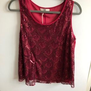 [YA Los Angeles] Sequined Red Top
